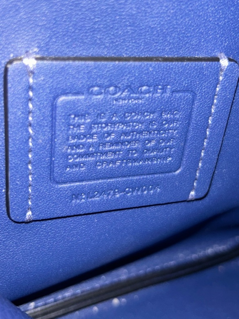 Coach Navy Suede Hadley - Picture 8 of 10